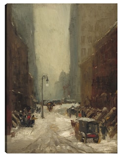Foto 1 | Foto 1 | Cuadro Decorativo - Nieve En Nueva York, 1902- Robert Henri - Ciudades - 69x92 - Impresión En Lienzo - Fine Art Tj