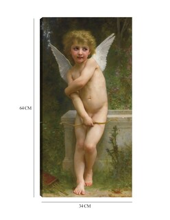 Foto 6 | Foto 6 | Cuadro Decorativo - Amor Picado (1894)- William Bouguereau - Religión - 34x64 - Impresión En Lienzo - Fine Art Tj