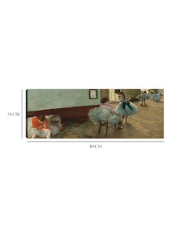 Foto 5 | Foto 5 | Cuadro Decorativo - La Lección De Danza, C. 1879- Edgar Degas - Fotografía - 34x89 - Impresión En Lienzo - Fine Art Tj