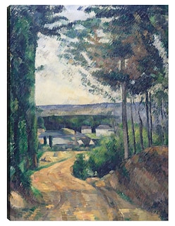 Foto 1 | Foto 1 | Cuadro Decorativo - Camino Que Conduce Al Lago (1880)- Paul Cézanne - Paisaje - 28x36 - Impresión En Lienzo - Fine Art Tj