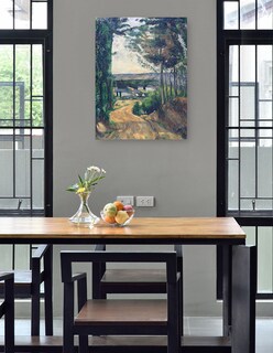 Foto 4 | Foto 4 | Cuadro Decorativo - Camino Que Conduce Al Lago (1880)- Paul Cézanne - Paisaje - 28x36 - Impresión En Lienzo - Fine Art Tj