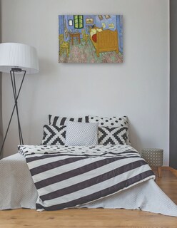 Foto 3 | Foto 3 | Cuadro Decorativo - El Dormitorio (1889)- Vincent Van Gogh - Abstracto - 77x102 - Impresión En Lienzo - Fine Art Tj