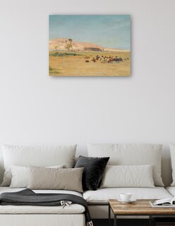 Foto 5 | Foto 5 | Cuadro Decorativo - Paisaje Egipcio- Joseph Farquharson - Religión - 107x143 - Impresión En Lienzo - Fine Art Tj