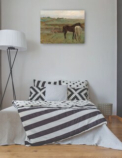 Foto 3 | Foto 3 | Cuadro Decorativo - Caballos En Una Pradera- Edgar Degas - Religión - 28x36 - Impresión En Lienzo - Fine Art Tj