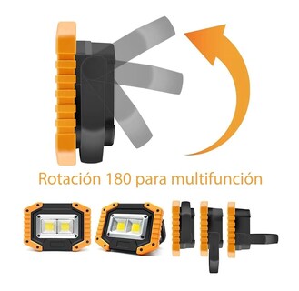 Foto 2 | Foto 2 | Lámpara Recargable de Trabajo Eo Safe Imports ESI-602 color Naranja Tipo Led