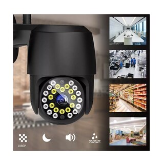 Foto 2 | Foto 2 | Cámara de Seguridad Wifi Exterior 1080p con Iluminación Led Eo Safe Imports Esi-3413 Negro