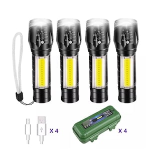 Foto 1 | Foto 1 | Lámpara Táctica Recargable Led 2000l Belug 4 Piezas