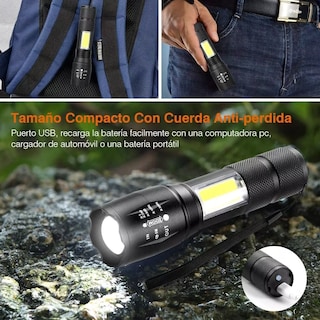 Foto 7 | Foto 7 | Lámpara Táctica Recargable Led 2000l Belug 4 Piezas
