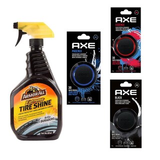 Foto 1 | Foto 1 | Combo Liquido Protector para Coche Armor All más 3 Aromatizantes Axe