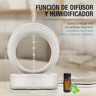 Foto 3 | Foto 3 | Humidificador Y Difusor De Aceites Esenciales Goteo Antigravedad, Casa Litus, Color Blanco
