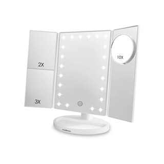Foto 1 | Foto 1 | Espejo Para Maquillaje Aumentos Luz Led Carga Usb O Baterías Aaa, Redlemon, Blanco, 81364
