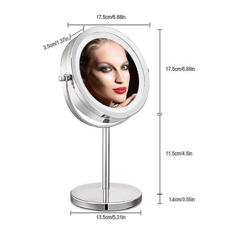 Foto 2 | Foto 2 | Espejo De Maquillaje Huoguo Agdoad Luz Led Con Aumento De 10 Aumentos 7 Pulgadas - Venta Internacional.
