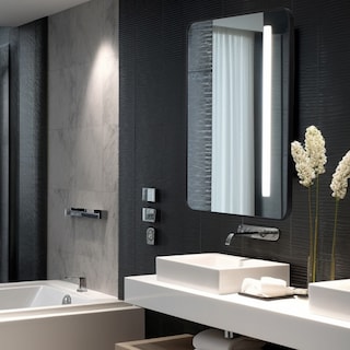 Foto 6 | Foto 6 | Espejo Rectangular Gravita con Marco de Aluminio Negro Mate