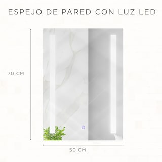 Foto 6 | Foto 6 | Espejo Rectangular Gravita con Luz Led
