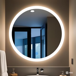 Foto 3 | Foto 3 | Espejo para Baño de Pared con Luz LED Redondo ARD GLG 90 cm 3 Tonos Regulables