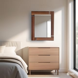 Foto 6 | Foto 6 | Espejo Decorativo de Pared Rectangular de Madera ARD GLG Oak 78x60 cm Diseño Moderno
