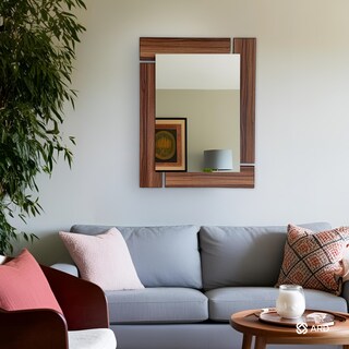 Foto 7 | Foto 7 | Espejo Decorativo de Pared Rectangular de Madera ARD GLG Oak 78x60 cm Diseño Moderno