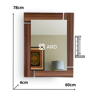 Foto 8 | Foto 8 | Espejo Decorativo de Pared Rectangular de Madera ARD GLG Oak 78x60 cm Diseño Moderno