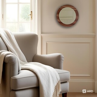 Foto 3 | Foto 3 | Espejo Decorativo de Pared Redondo de Madera ARD GLG Oak 43 cm de Diámetro Diseño Moderno