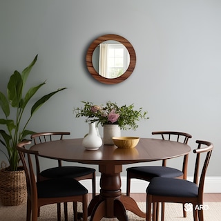 Foto 5 | Foto 5 | Espejo Decorativo de Pared Redondo de Madera ARD GLG Oak 43 cm de Diámetro Diseño Moderno