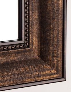 Foto 4 | Foto 4 | Espejo Decorativo De Pared Con Marco De Cuentas De Bronce Y Cobre