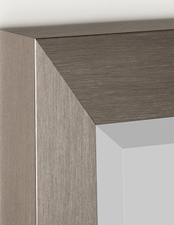 Foto 3 | Foto 3 | Espejo Decorativo Biselado Con Marco Rectangular De Poliestireno De Níquel Cepillado