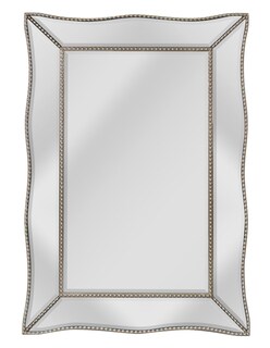 Foto 5 | Foto 5 | Espejo Decorativo Con Marco Festoneado De Cristal Con Cuentas Plateadas Champán