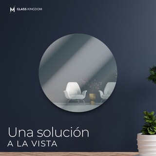 Foto 2 | Foto 2 | Espejo Redondo Sin Marco 100cm Decorativo Pared Baño Comedor