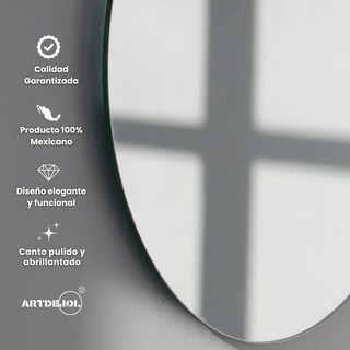 Foto 3 | Foto 3 | Espejo con Luz Led Cálida Decorativo Forma Irregular Amorfo Minimalista Tamaño 60x 100 cm
