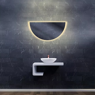 Foto 3 | Foto 3 | Espejo Decorativo Media Luna 50 X 100 Cms Luz Led Touch