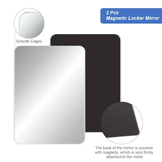 Foto 3 | Foto 3 | Espejo Magnético Bulu Rectangular De Cristal Auténtico, 2 Unidades - Venta Internacional.