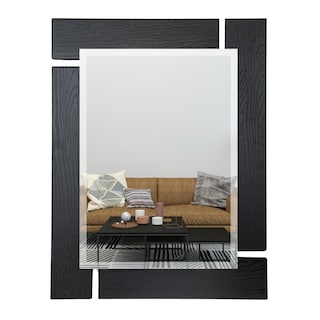 Foto 1 | Foto 1 | Espejo Decorativo de Pared Rectangular de Madera Negra ARD GLG Blackwood 78x60 cm Diseño Moderno