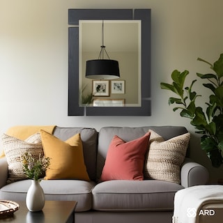 Foto 2 | Foto 2 | Espejo Decorativo de Pared Rectangular de Madera Negra ARD GLG Blackwood 78x60 cm Diseño Moderno