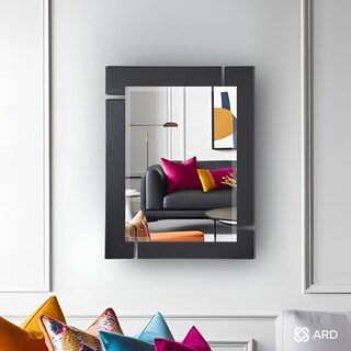 Foto 3 | Foto 3 | Espejo Decorativo de Pared Rectangular de Madera Negra ARD GLG Blackwood 78x60 cm Diseño Moderno