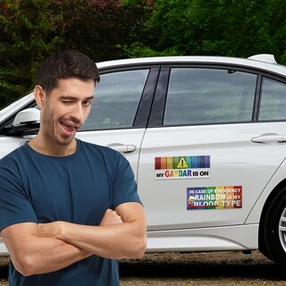 Foto 5 | Foto 5 | Pegatinas Divertidas Para Coche Lgbt De Frienda, 10 Unidades - Venta Internacional.