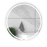 Espejo Inteligente Baño 3modo Touch Modern 60*60 Cm Antivaho Eo Safe Imports Esi-20530 Plata