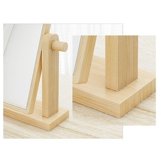Foto 4 | Foto 4 | Espejo De Maquillaje Huoguo Estilo Nórdico Marco De Madera Color Madera - Venta Internacional.