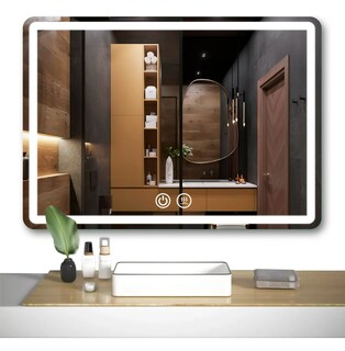 Foto 1 | Foto 1 | Espejo Led De Baño Antivaho Touch Tricolor De 50 X 70 Cm Con Baño Espejo De Maquillaje