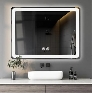 Foto 5 | Foto 5 | Espejo Led De Baño Antivaho Touch Tricolor De 50 X 70 Cm Con Baño Espejo De Maquillaje