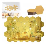 Juego De Espejos De Pared Acrílicos Con Pegatina 60 Piezas