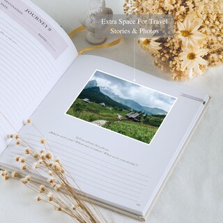 Foto 5 | Foto 5 | Cuaderno Fotográfico De Viaje Lanpn Para Mujer Y Hombre, Color Beige - Venta Internacional.