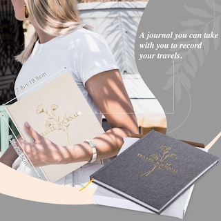 Foto 6 | Foto 6 | Cuaderno Fotográfico De Viaje Lanpn Para Mujer Y Hombre, Color Beige - Venta Internacional.