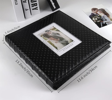 Foto 2 | Foto 2 | Álbum De Fotos Recutms 4x6 600 Fotos En Piel Negra De 13 X 13 Cm - Venta Internacional.