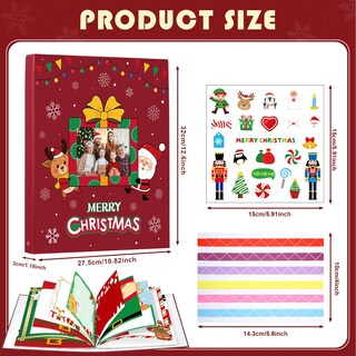 Foto 2 | Foto 2 | Álbum De Fotos Navideño Jetec, 80 Páginas, 32 X 27,5 X 5,5 Cm - Venta Internacional.
