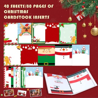 Foto 3 | Foto 3 | Álbum De Fotos Navideño Jetec, 80 Páginas, 32 X 27,5 X 5,5 Cm - Venta Internacional.