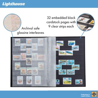 Foto 3 | Foto 3 | Stockbook Lighthouse Basic - Tapa Dura Para Sellos (32 Páginas) - Venta Internacional.