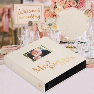 Foto 3 | Foto 3 | Álbum De Fotos De Boda Lanpn 1000 Fotos De 4 X 6 Pulgadas En Lino Beige - Venta Internacional.