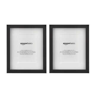 Foto 1 | Foto 1 | Marco De Fotos Amazon Basics Rectangular, Paquete De 2 Unidades, Negro - Venta Internacional.