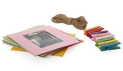 Foto 3 | Foto 3 | Marcos De Fotos De Papel Zink, Cuadrados Coloridos, Para Fotos De 2 X 3 - Venta Internacional.