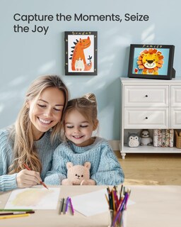 Foto 2 | Foto 2 | Marco De Arte Infantil Songmics A4 De 8,5 X 11 Cm Con Capacidad Para 150 Dibujos - Venta Internacional.